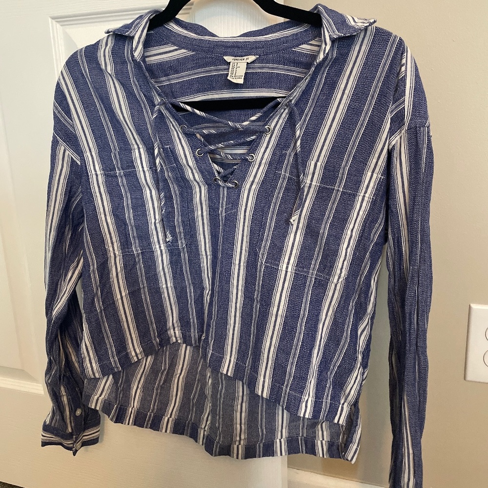 Striped High-low top